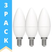 ProLong LED Lamp E14 Kaars - Daglicht wit 4000K - 4.5W vervangt 40W - 3 Kaarslampen