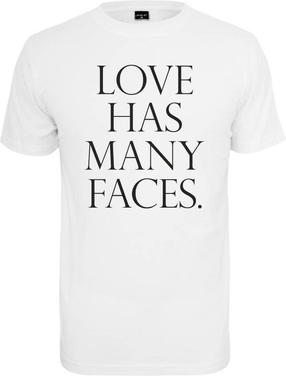 Mister Tee Love Has Many Faces Heren T-shirt L Wit