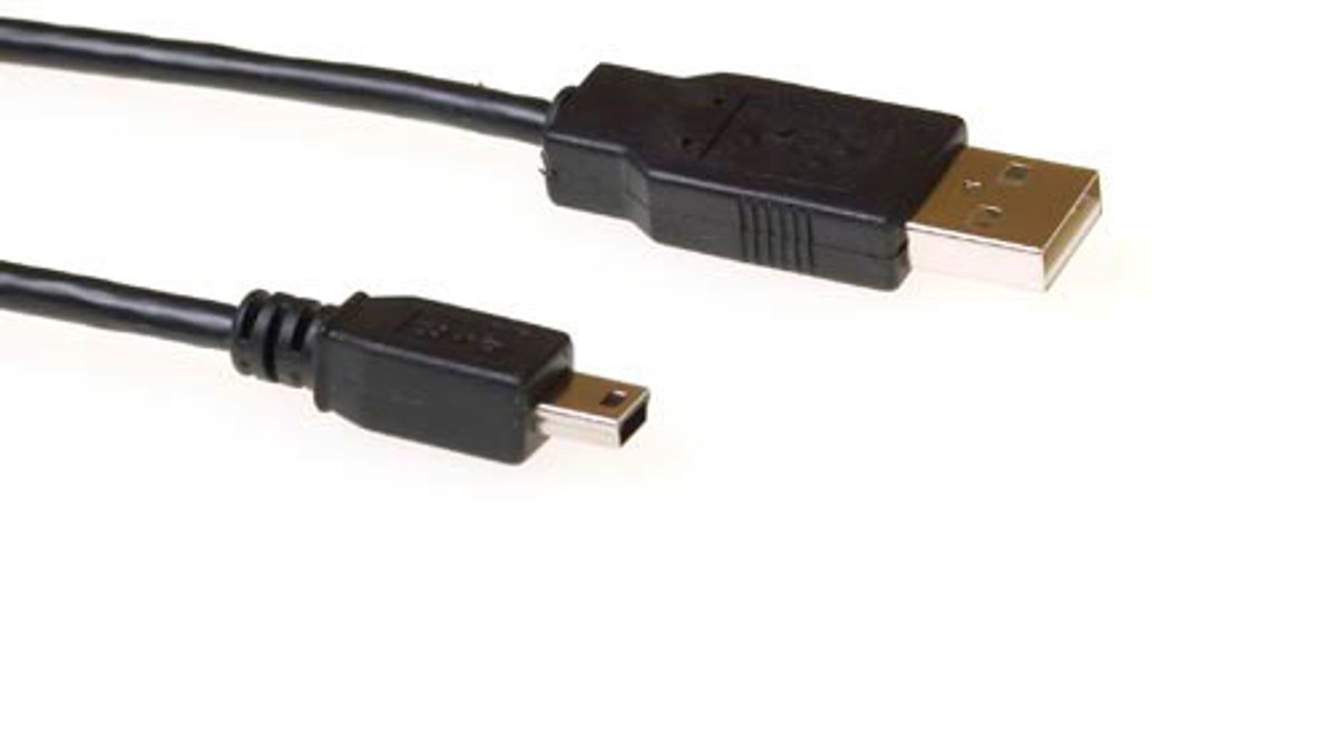 Image of ACT USB 2.0 A male - USB mini B5 male 1,80 m SB2412