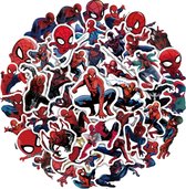 Spiderman 50 stickers/cartoon//spiderman groot en klein