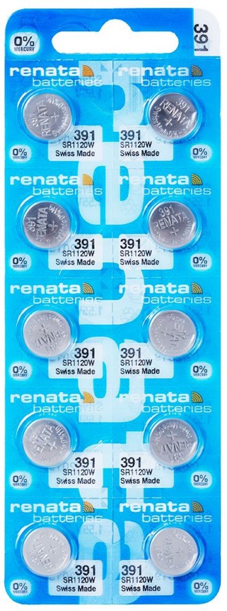 RENATA - Horlogebatterijen - Watch 391 - 10 stuks