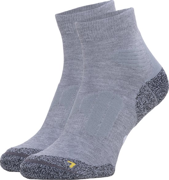 NOMAD® 2-Pack Coolmax Wandelsok Quarter | 39-42 | Grijs | Medium demping | Anatomische Pasvorm