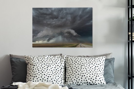 Peintures sur toile - Tornado Chase Texas - 90x60 cm - Décoration murale