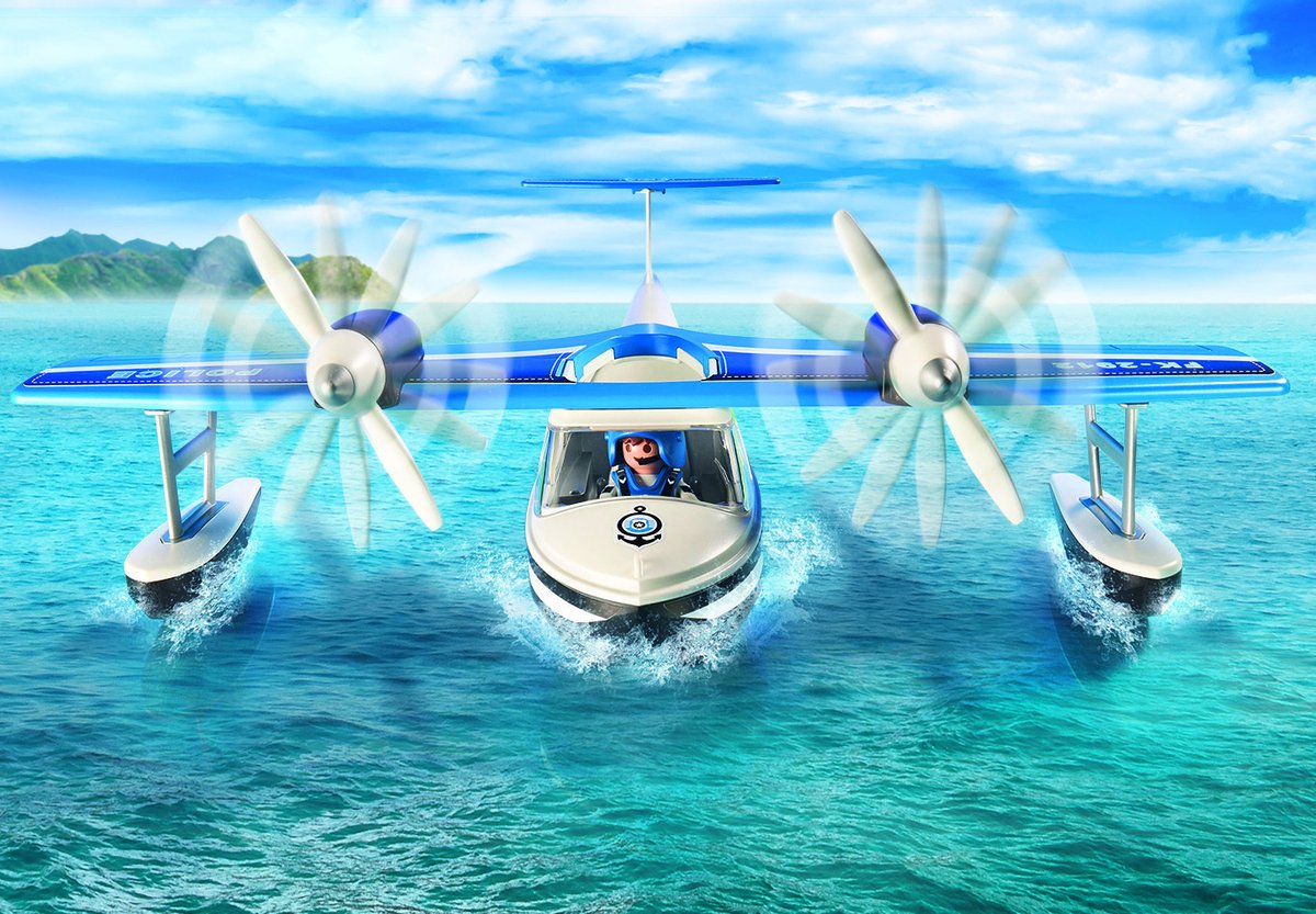 PLAYMOBIL Politiewatervliegtuig - 4445 — afbeelding 14
