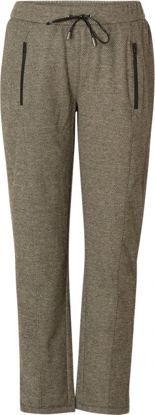 YESTA Velvet Broek - Dark Grey/Multi-Colo - maat 3(52)