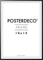 Fotolijst - Posterdeco - Premium Hout - Fotomaat 10x15 cm (A6) - Posterlijst - Fotolijstje - Zwart