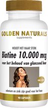 Golden Naturals Biotine 10.000mcg (90 veganistische capsules)