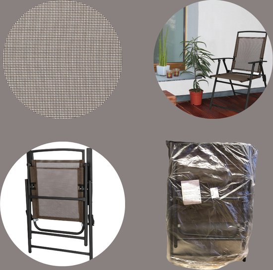 Chaise de jardin Springos | Chaises de jardin | Dossier réglable | Pliable  | Aluminium... | bol.com