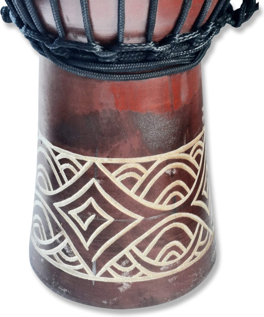 Tambour djembé indonésien balinais peint à la main 15 cm, pièce