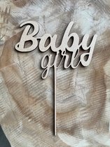 Taarttopper Baby girl -Babyshower - Gender reveal - Geboorte