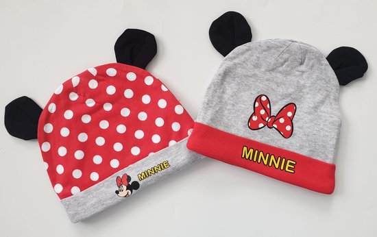 Disney Baby Minnie Mouse muts - 2 stuks - Maat 74/80
