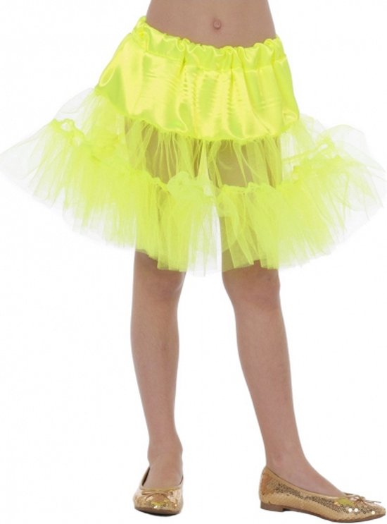 Gele petticoat voor kinderen 128