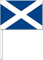 50 Schotse zwaaivlaggetjes 12 x 24 cm
