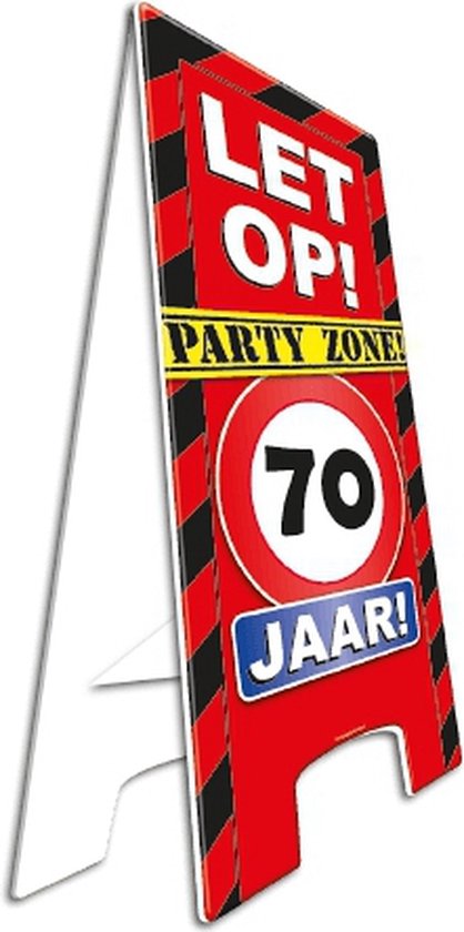 Waarschuwingsbord 70 jaar