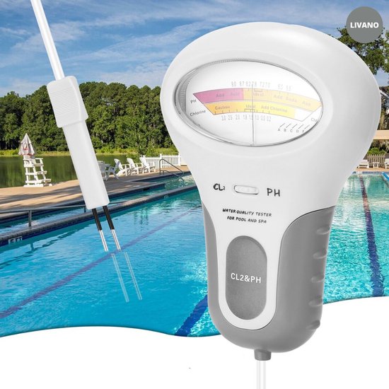 OBEST Pool Chloor PH meetapparaat, 5-in-1, chloormeter, pH, pH-chloor