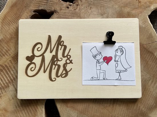 Fotobord Mr & Mrs - Trouwen - Bruiloft - Huwelijk