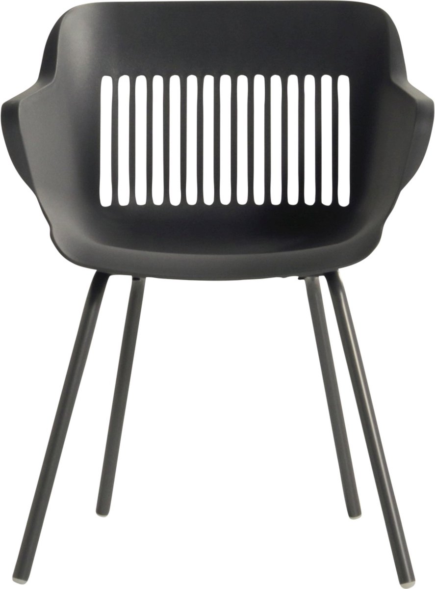Hartman Jill Alu Rondo chaise de jardin - Set de 2 - Gris foncé