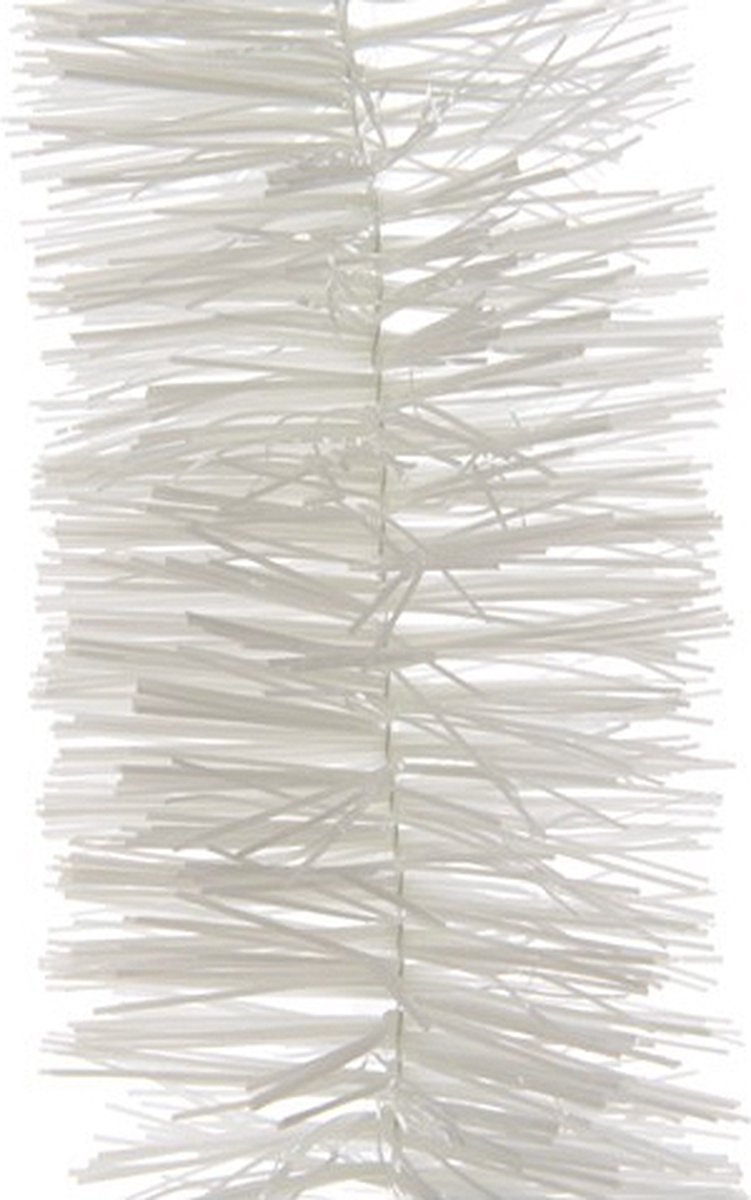 3x Kerstslingers winter wit 270 cm - Guirlande folie lametta - Winter witte kerstboom versieringen Winterse witte kerstslingers van 270 cm lengte met lametta folie.