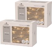 Set de 2 x Lumières de Noël blanc chaud 180 LED avec fonction variateur et minuterie 1800 cm - pour l'extérieur et l'intérieur - Éclairage sapin