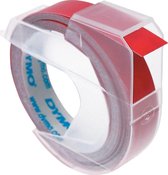 DYMO 3D Labeltape voor lettertang Tapekleur: Rood Tekstkleur: Wit 9 mm 3 m