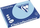 Clairefontaine Trophée Pastel, gekleurd papier, A3, 80 g, 500 vel, blauw 5 stuks