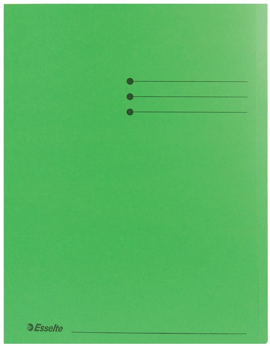 Esselte dossiermap groen, pak van 100 stuks 4 stuks