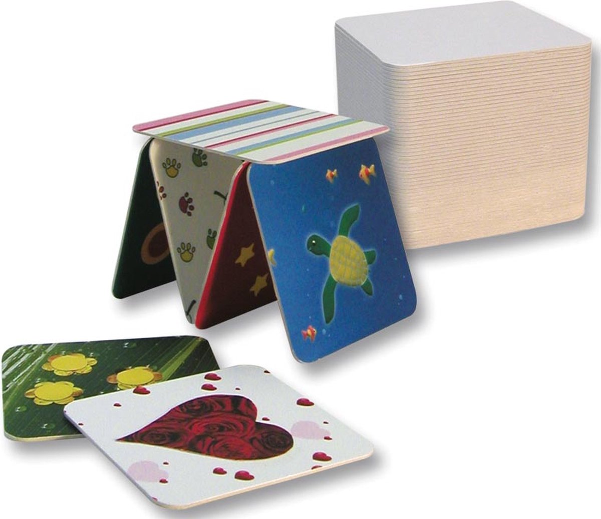 Folia bierviltje vierkant 10 stuks