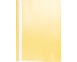 Pergamy snelhechtmap, ft A4, PP, pak van 25 stuks, geel