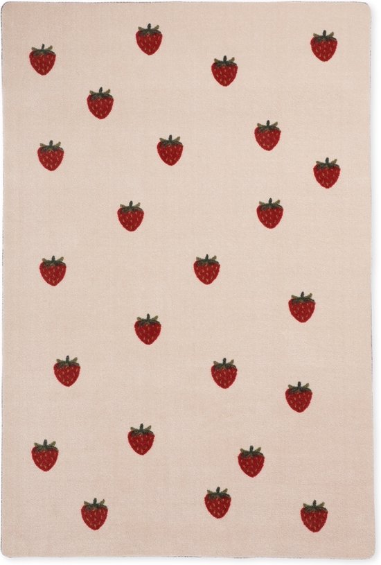 Konges Sløjd - Tapis - Strawberry - 90 x 135 cm - Tapis - Fraise