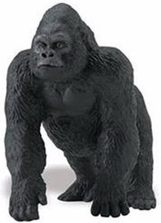 Safari Play Animal Gorilla Mâle Junior 11 X 9,5 Cm Zwart