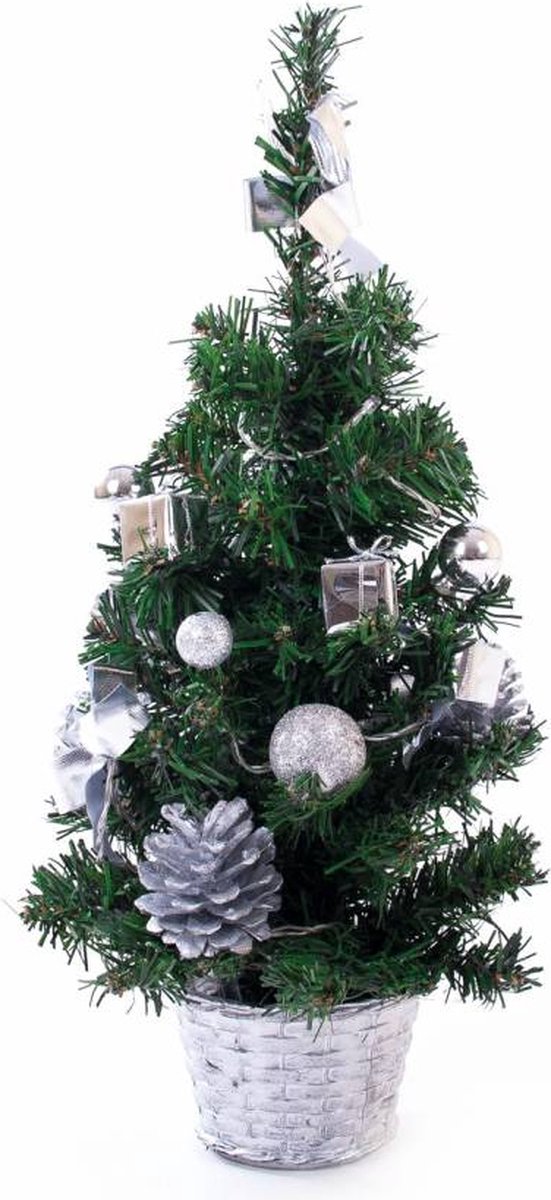 Lifetime Kerstboom 45cm Met Verlichting - Zilver