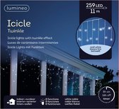 Icicle lights 259led 11m cool white | Lumineo 494827