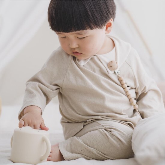Mushie - Siliconen Snack Cup - Ivory van Mushie — afbeelding 3