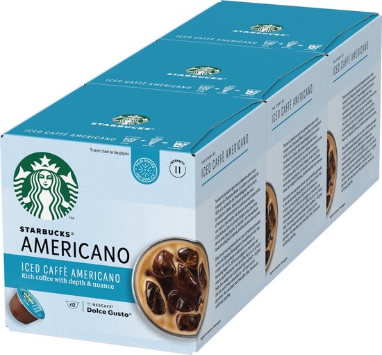 Starbucks by Dolce Gusto Iced Caffè Americano capsules - 3 doosjes à 12 koffiecups
