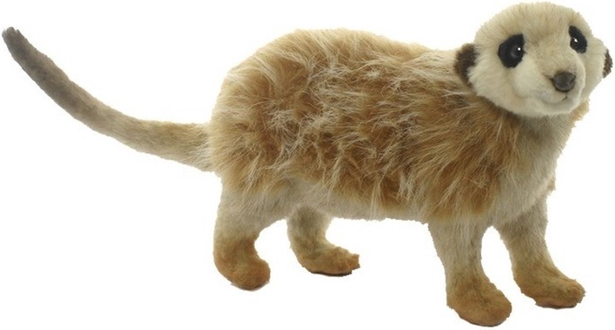 Hansa pluche stokstaartje knuffel staand 32 cm