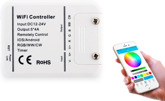 Groenovatie Wifi RGB LED Ufo Controller - Android en Apple - Met veel functies