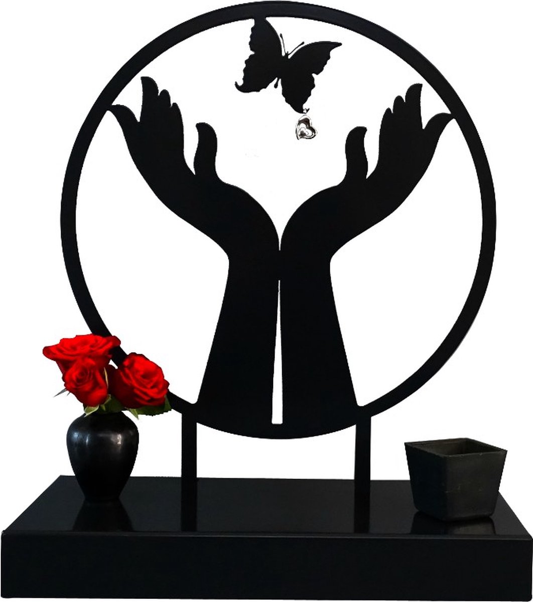 Mooi grote urn - 3L inhoud - geheel gecoat staal - Nederlands design