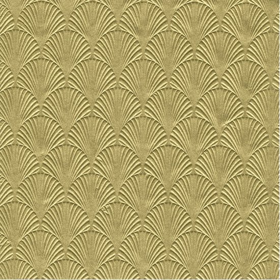 32x Luxe 3-laags servetten met patroon goud 33 x 33 cm