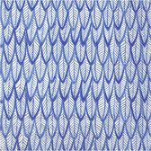 60x Blauwe 3-laags servetten veren 33 x 33 cm - Voorjaar/lente thema