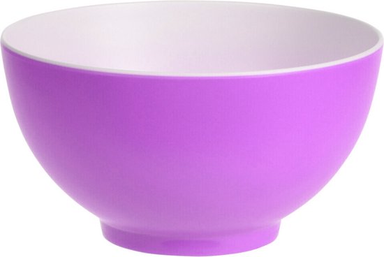 8x bol à dessert en plastique incassable/mélamine violet Dia 14 x H 7,5 cm  pour... | bol
