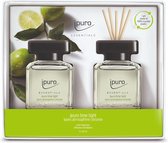 ipuro ESSENTIALS lime light diffuseur aromatique Flacon de parfum Verre, Plastique Noir, Transparent