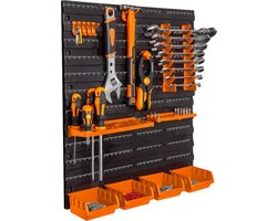 Handy - Wand Gereedschapshouder voor in Garage of Schuur - 2 Panelen - Met toebehoren! - Gereedschapsorganizer - Gereedschapswand - Ophangsysteem - Gereedschapsbord