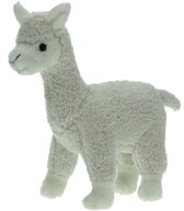 Pluche knuffel dieren witte Alpaca van 20 cm - Speelgoed knuffels - Top cadeau