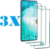Screenprotector Glas - Tempered Glass Screen Protector Geschikt voor: Samsung Galaxy S22+ S906 - 3x