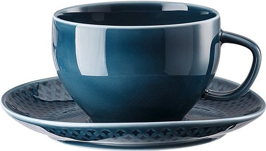 Rosenthal Junto Ciotola 15 Cm Ocean Blue, Porcellana Di Pregio, Lavabile In Lavastoviglie E Microonde