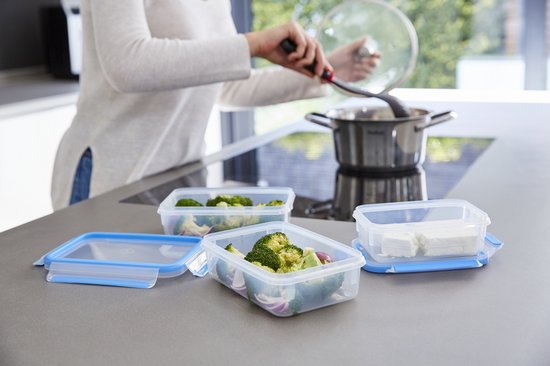 Tefal MasterSeal Fresh N1030710 Mealprep Vershouddozenset - 5x 0,8L - 100% Lekvrij - Vershoudbakjes - Magnetronbestendig