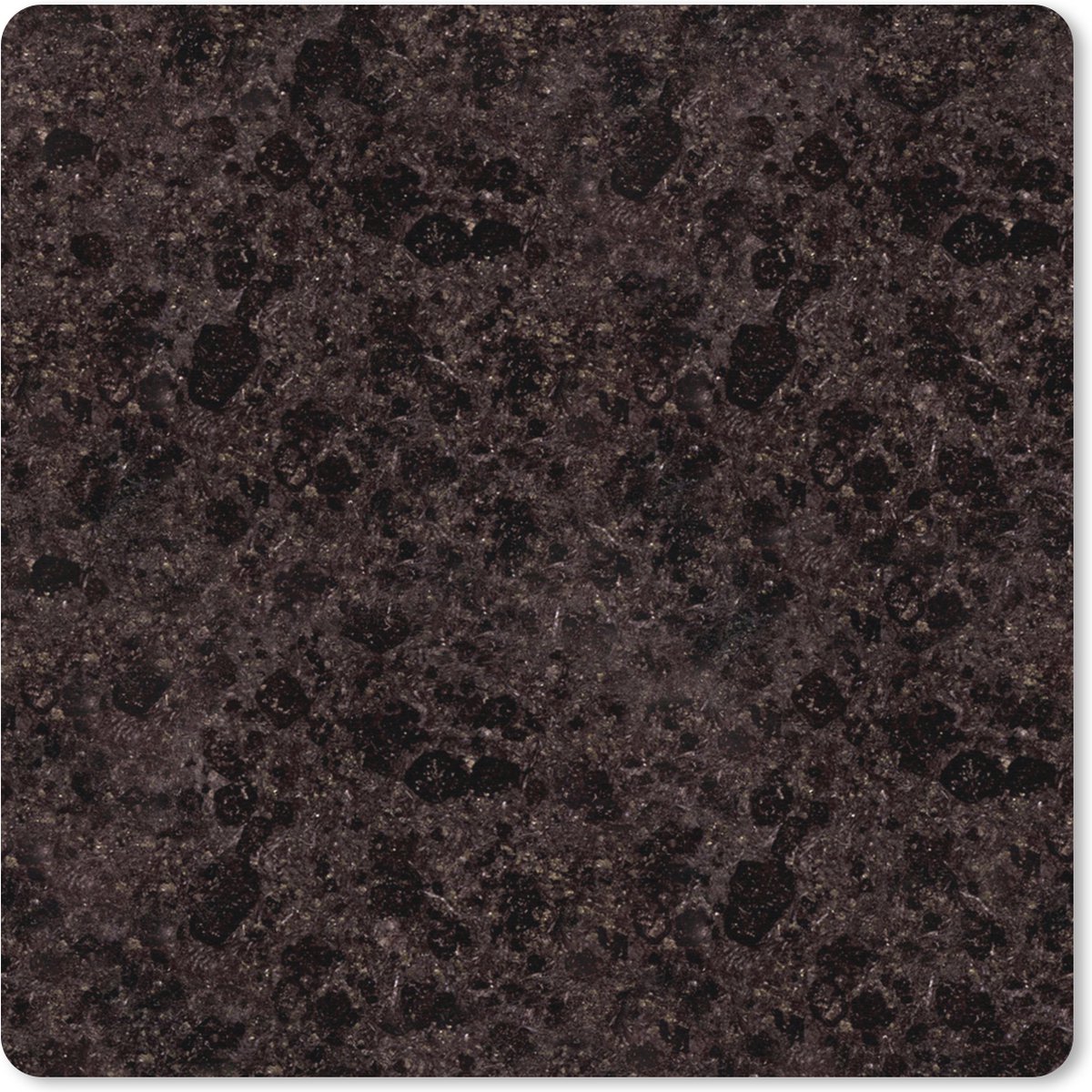 Muismat XXL 50x50 cm - Bureau onderlegger - Bureau mat Graniet - Zwart - Patronen - Bureaumat - Gaming mousepad xl - Bureaulegger groot - Computer deskmat