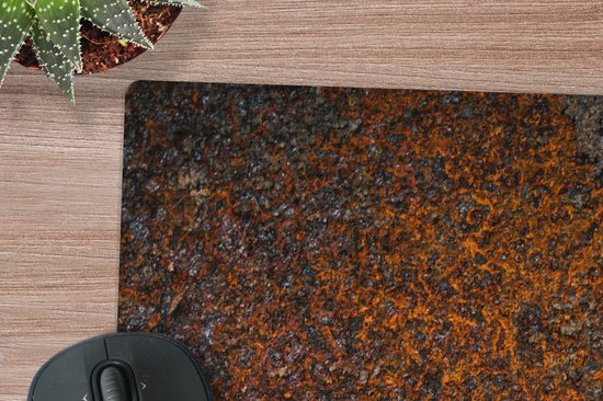 Tapis de souris XXL - Sous-main - Tapis de bureau - Rouille - Bronze - Plaque - 60x60 cm - Tapis de souris XXL