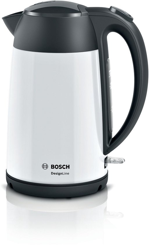 Bosch Twk3P421 Designline Waterkoker 1.7L 2400W Wit/Zwart