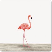 Muismat XXL - Bureau onderlegger - Bureau mat - Kids - Flamingo - Roze - Meisjes - Jongetjes - 50x50 cm - XXL muismat